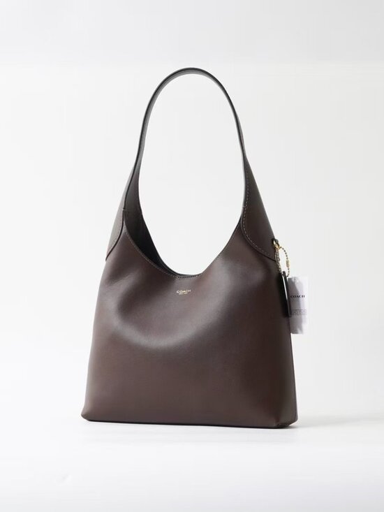 Coach Handbags - Coach Brooklyn Series Retro Brown Leather Shoulder Bag